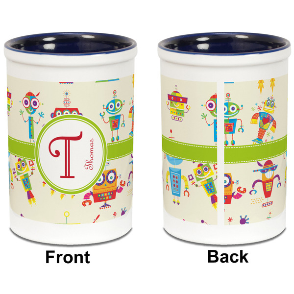 Rocking Robots Pencil Holder - Blue - approval