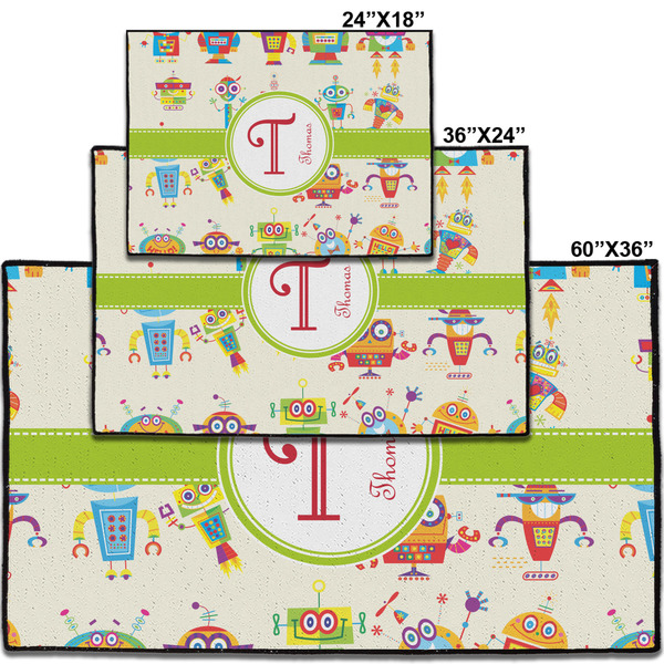 Rocking Robots Personalized Door Mat - Group Parent IMF