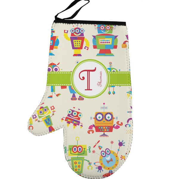 Rocking Robots Personalized Oven Mitt - Left