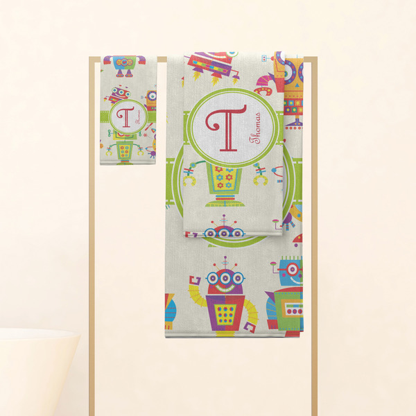 Rocking Robots Personalized Towel Set
