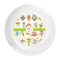 Rocking Robots Plastic Party Dinner Plates - Approval