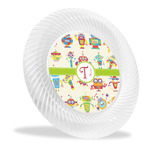 Rocking Robots Plastic Party Dinner Plates - 10" (Personalized)