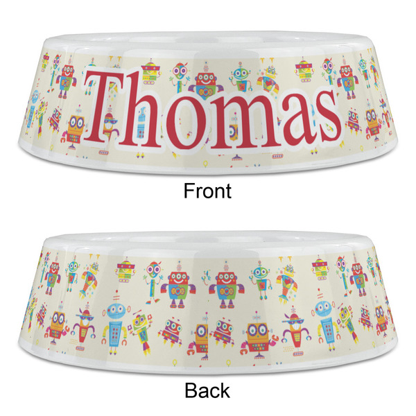 Rocking Robots Plastic Pet Bowls - Large - APPROVAL