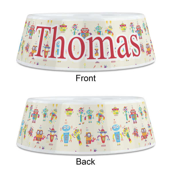 Rocking Robots Plastic Pet Bowls - Medium - APPROVAL