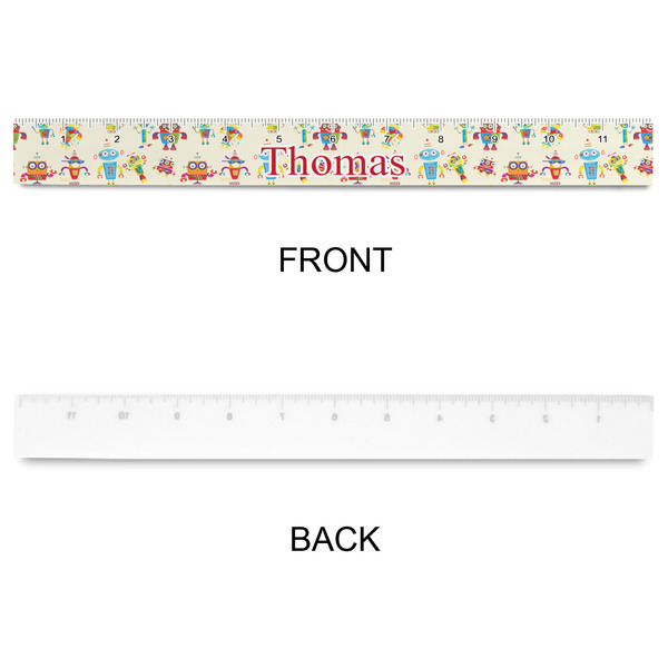 Rocking Robots Plastic Ruler - 12" - APPROVAL