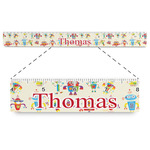 Rocking Robots Plastic Ruler - 12" (Personalized)