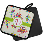 Rocking Robots Pot Holder w/ Name and Initial
