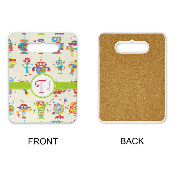 Rocking Robots Rectangle Trivet with Handle - APPROVAL