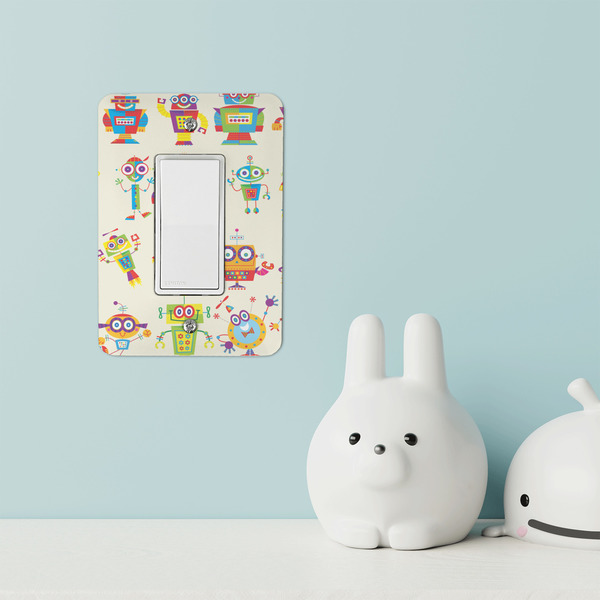 Rocking Robots Rocker Light Switch Covers - Single - IN CONTEXT