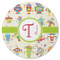 Rocking Robots Round Rubber Backed Coaster (Personalized)