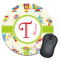 Rocking Robots Round Mouse Pad (Personalized)