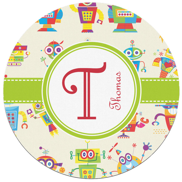 Rocking Robots Round Mousepad - APPROVAL