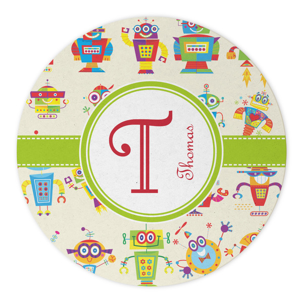 Rocking Robots Round Paper Coaster - Approval