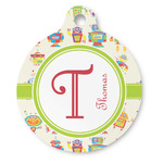 Rocking Robots Round Pet ID Tag (Personalized)