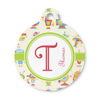 Rocking Robots Round Pet ID Tag - Small (Personalized)