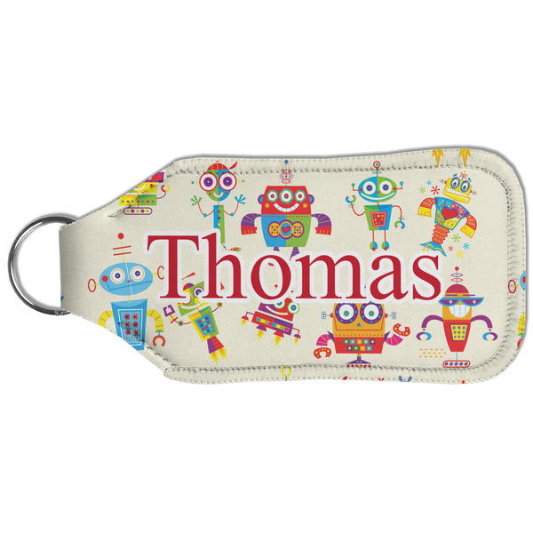 Rocking Robots Sanitizer Holder Keychain - Large (Back)