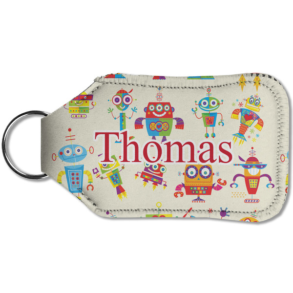 Rocking Robots Sanitizer Holder Keychain - Small (Back)