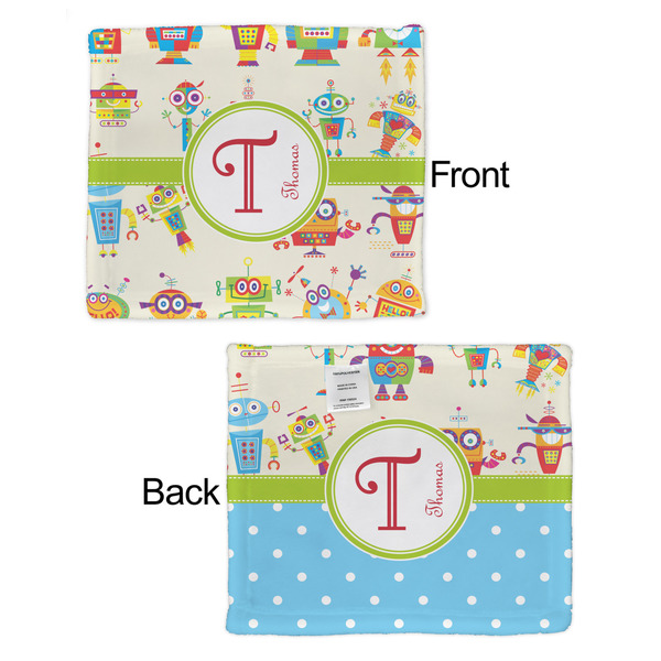 Rocking Robots Security Blanket - Front & Back View