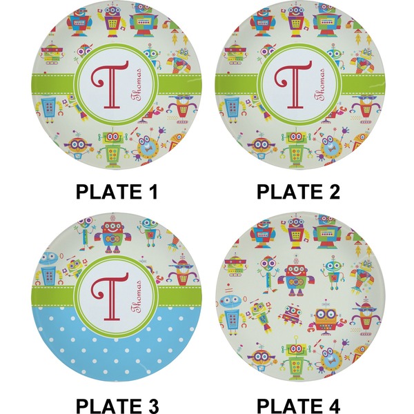 Rocking Robots Set of Appetizer / Dessert Plates (Approval)