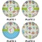 Rocking Robots Set of Lunch / Dinner Plates (Approval)