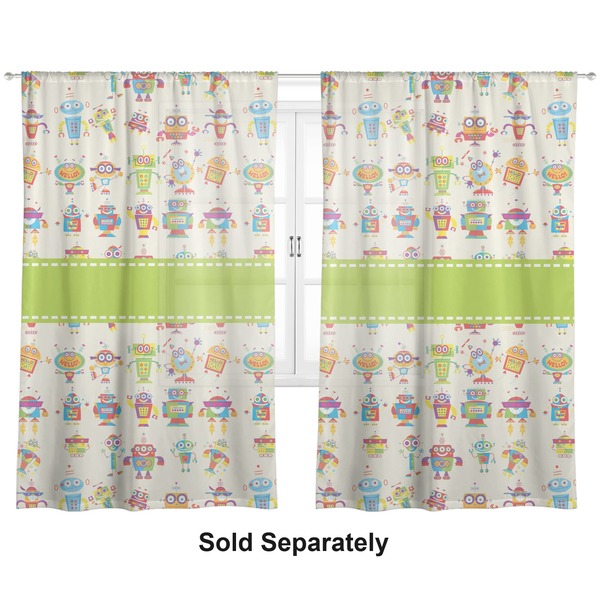 Rocking Robots Sheer Curtains
