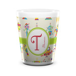 Rocking Robots Ceramic Shot Glass - 1.5 oz - White - Set of 4 (Personalized)