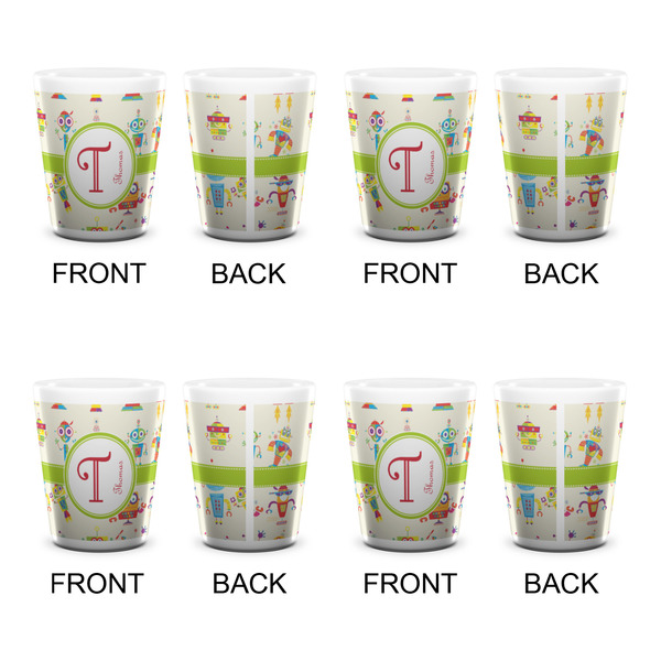 Rocking Robots Shot Glass - White - Set of 4 - APPROVAL