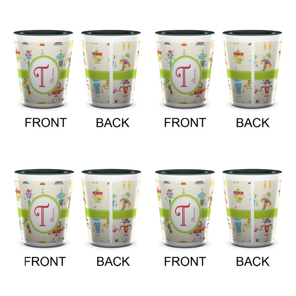 Rocking Robots Shot Glassess - Two Tone - Set of 4 - APPROVAL
