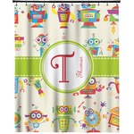 Rocking Robots Extra Long Shower Curtain - 70"x84" (Personalized)