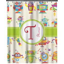 Rocking Robots Extra Long Shower Curtain - 70"x84" (Personalized)