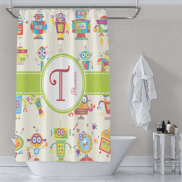 Rocking Robots Shower Curtain Lifestyle