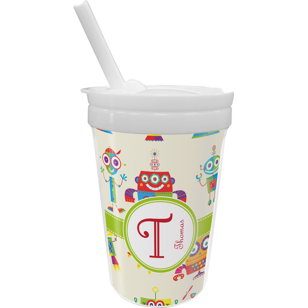 Custom Rocking Robots Sippy Cup with Straw (Personalized)
