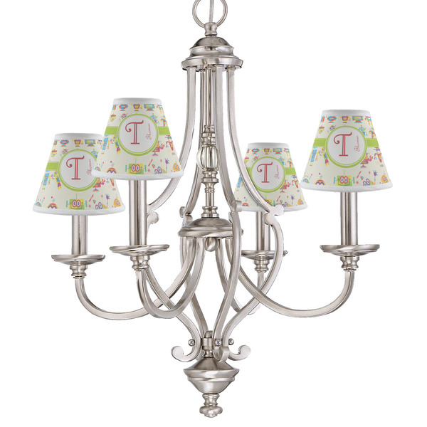 Rocking Robots Small Chandelier Shade - LIFESTYLE (on chandelier)