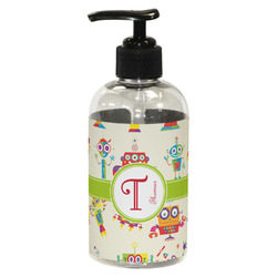 Rocking Robots Plastic Soap / Lotion Dispenser (8 oz - Small - Black) (Personalized)