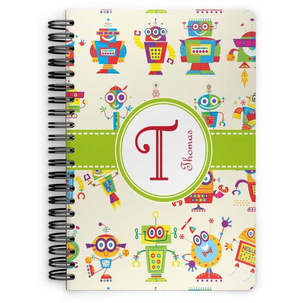 Custom Rocking Robots Spiral Notebook (Personalized)
