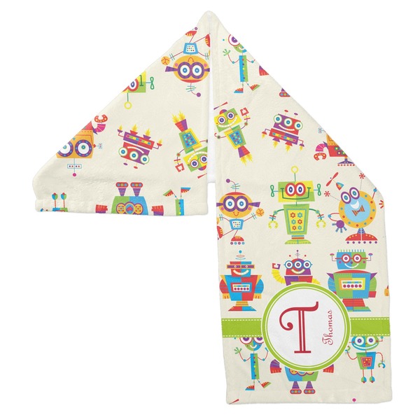 Rocking Robots Sports Towel Folded - Both Sides Showing