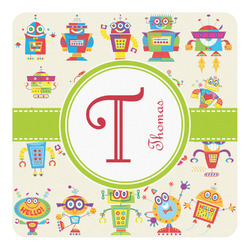 Rocking Robots Square Decal - Small (Personalized)