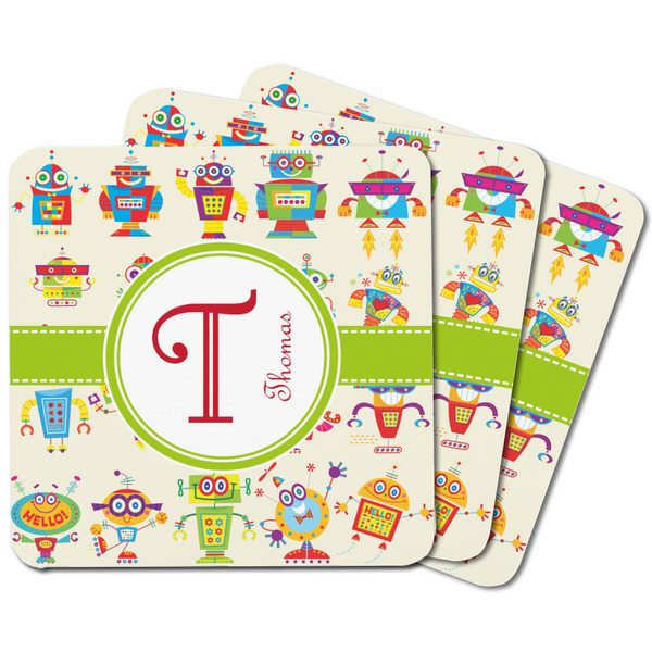 Rocking Robots Square Fridge Magnet - MAIN