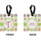 Rocking Robots Square Luggage Tag (Front + Back)