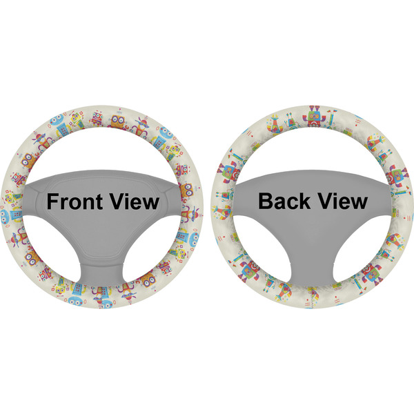 Rocking Robots Steering Wheel Cover- Front and Back