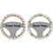 Rocking Robots Steering Wheel Cover- Front and Back