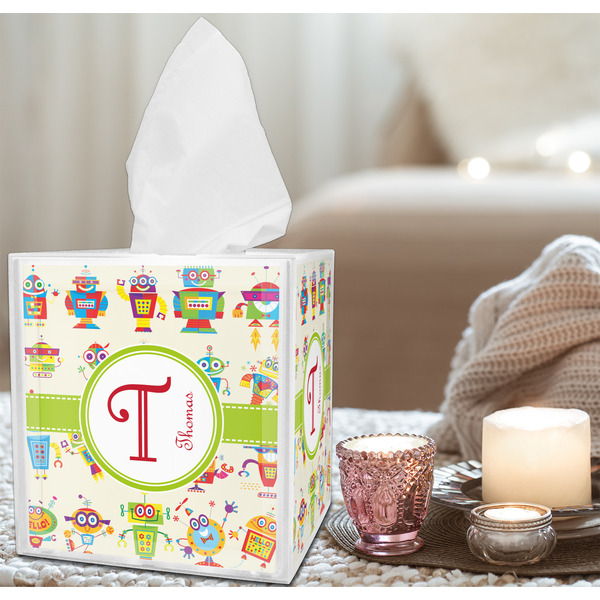 Rocking Robots Tissue Box - LIFESTYLE