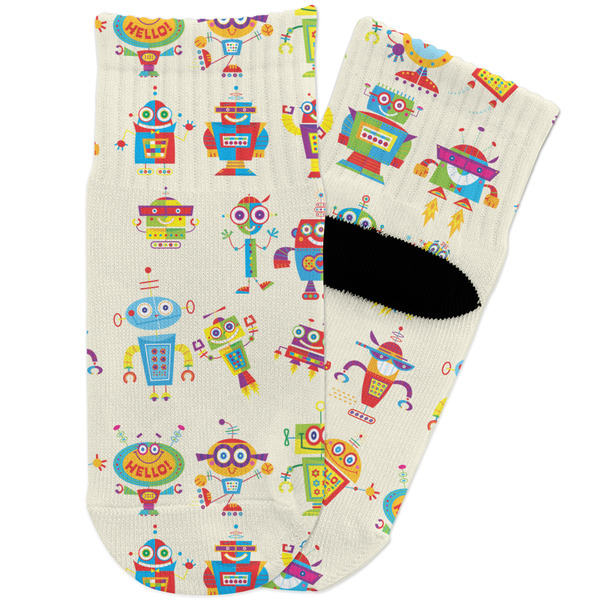 Custom Rocking Robots Toddler Ankle Socks