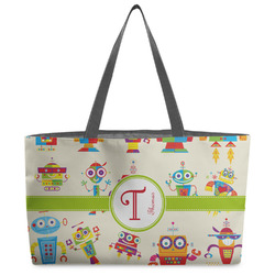 Rocking Robots Beach Totes Bag - w/ Black Handles (Personalized)