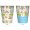 Rocking Robots Trash Can White - Front and Back - Apvl