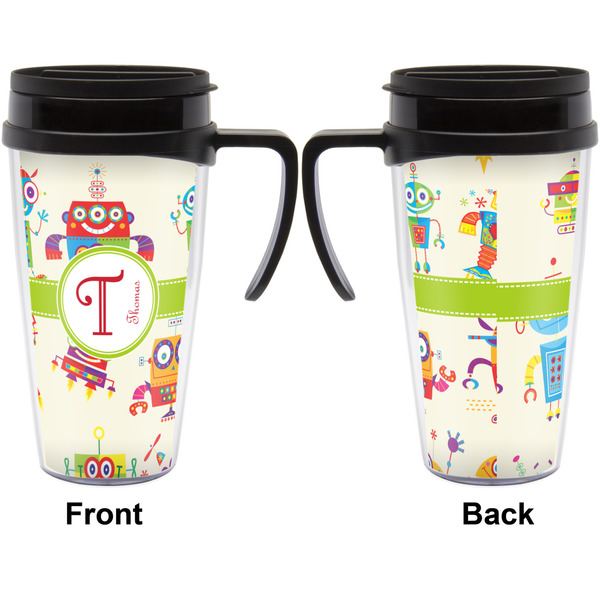 Rocking Robots Travel Mug with Black Handle - Approval