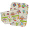Rocking Robots Two Rectangle Burp Cloths - Open & Folded
