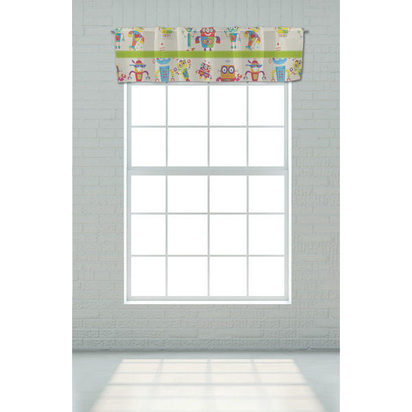 Rocking Robots Valance - On window