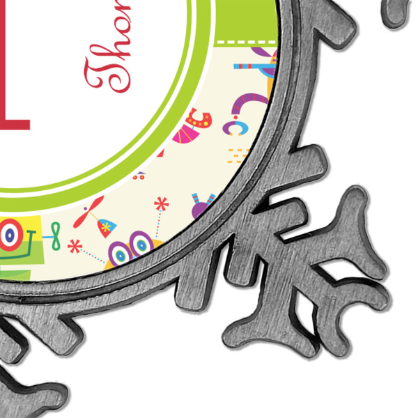 Rocking Robots Vintage Snowflake - Detail