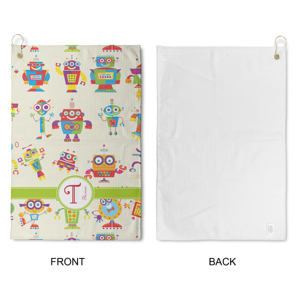 Rocking Robots Waffle Weave Golf Towel - Approval